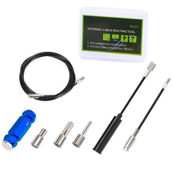 WRITWAA 1Set Durable Bike Inner Cable Guide Tool Blue for Internal Wire and Oil Tube Routing