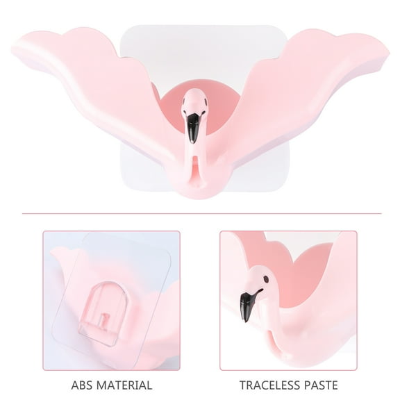 WRITWAA 1Pc Stylish Flamingo Soap Holder for Home with Easy Installation
