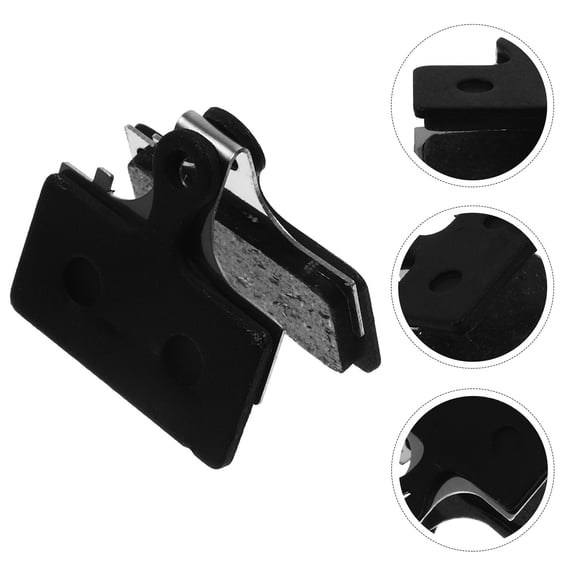 WRITWAA 1Set Half Plate Resin Brake Pad for Bike Black Disc Brake Pads Quiet and Wear Resistant