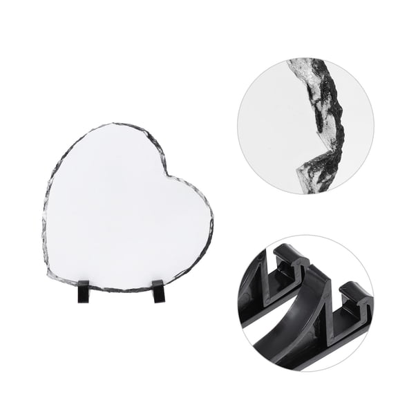 WRITWAA Heart-Shaped Photo Frame Set with Heat Transfer Technology, Colorful Desktop Picture Holders for Home, Office, and Decorative Use