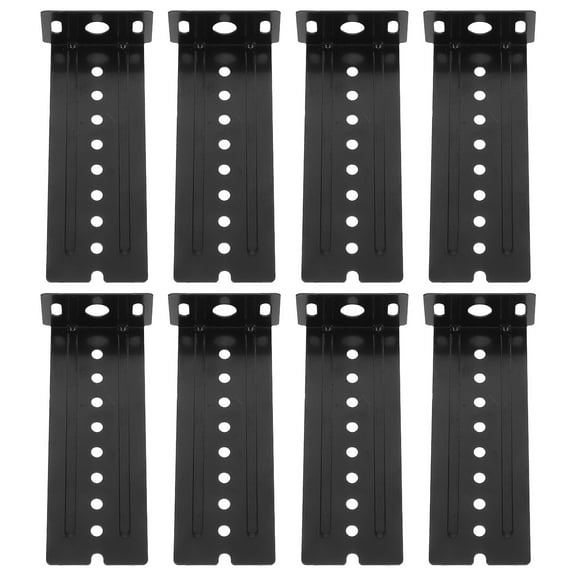 WRITWAA 1Set Heavy Duty Keyboard Slide Brackets Black Extended Track Connectors for Office Use