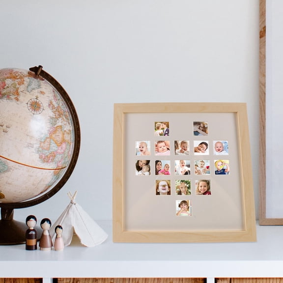 WRITWAA 1Set Kids Photo Frames Kids Picture Frame Mild Wood Modern Design Photo Display For Girls Boys Home Decoration