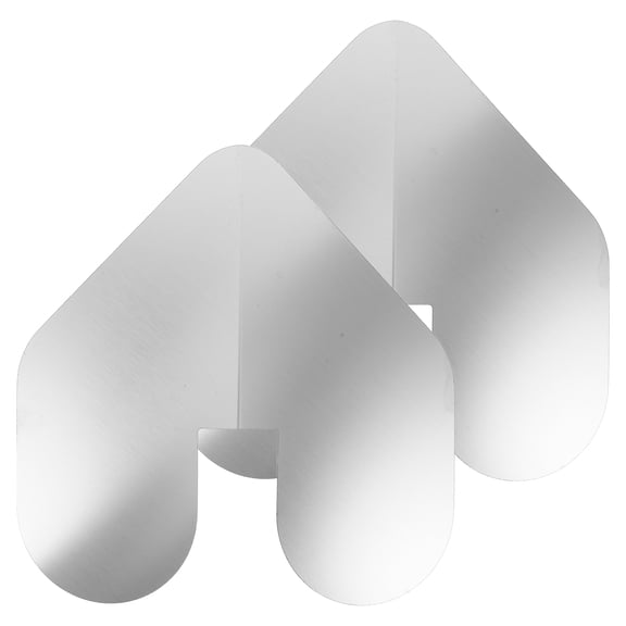 WRITWAA 1Set Notched Stainless Steel Keel Guard for Boat with Adhesive Bow Protector for Fiberglass