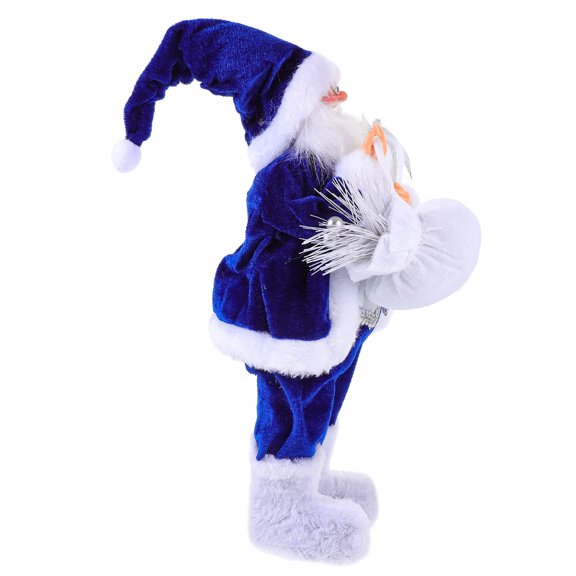 WRITWAA Standing Santa Claus Figurine in Various Colors for Christmas Decor and Festive Holiday Display
