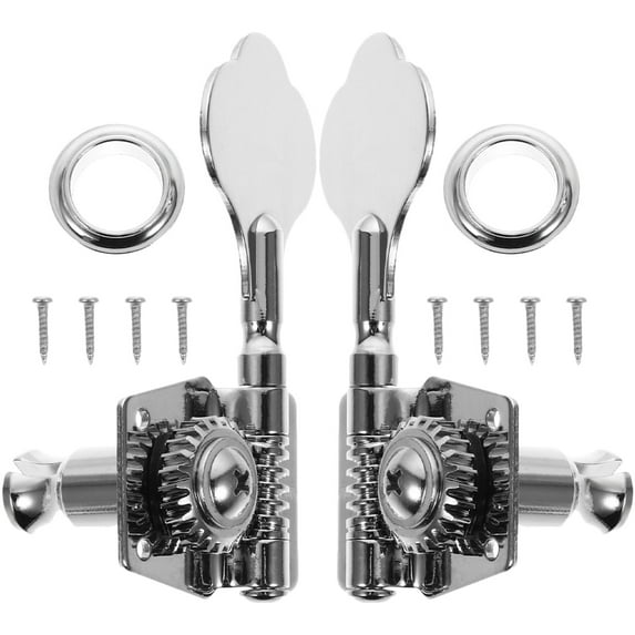 WRITWAA Metal Bass Guitar Machine Tuner Replacement Set for Electric Bass Guitar String Tuning