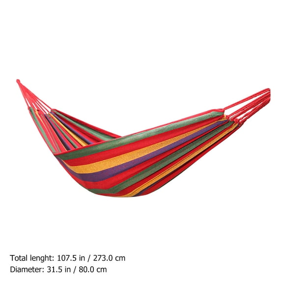 WRITWAA 1Set Thickened Canvas Hammock Outdoor Single Camping Leisure Swing Chair