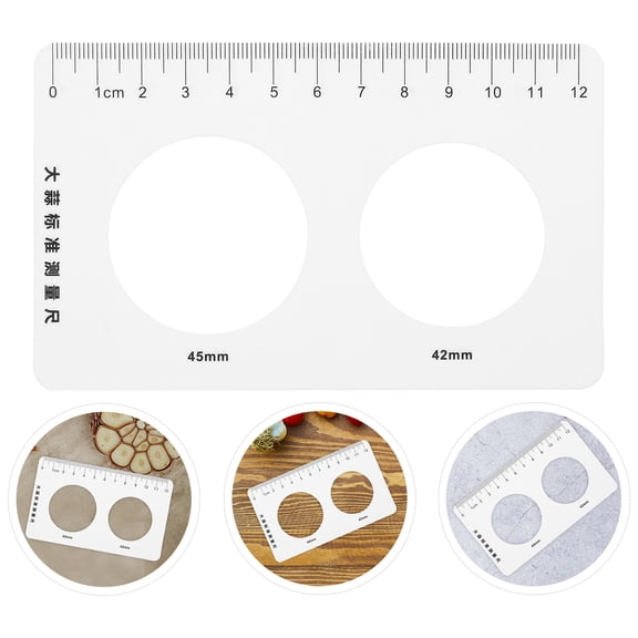 WRITWAA 2 Pcs Cherry Ruler Hollowed-out Design Plastic Measuring Tools For Gardening Cooking