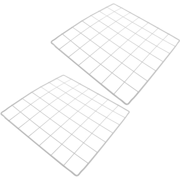 WRITWAA White Iron Freezer Dividers for Efficient Space Management 2Pcs