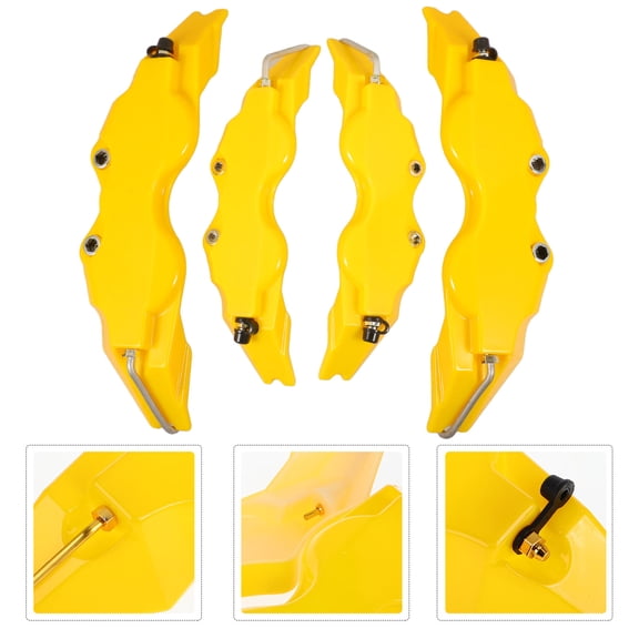 WRITWAA Brake Caliper Cover Kit ABS Yellow for Car 3D Style Design 2Sets