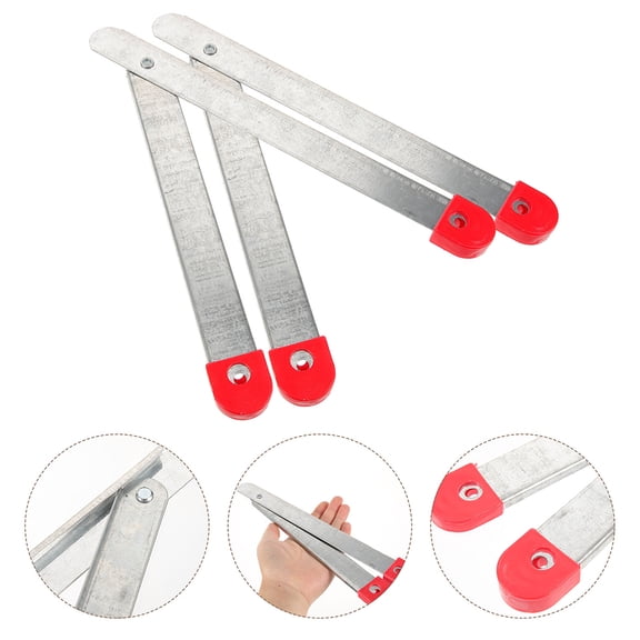 WRITWAA Heavy Duty Hinge Ladder Hinge Replacement Silver 2 Sets