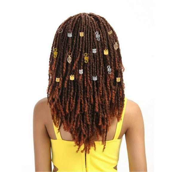 WRITWAA 200Pack Hair Braid Clips Jewelry for Party in Mixed Alloy