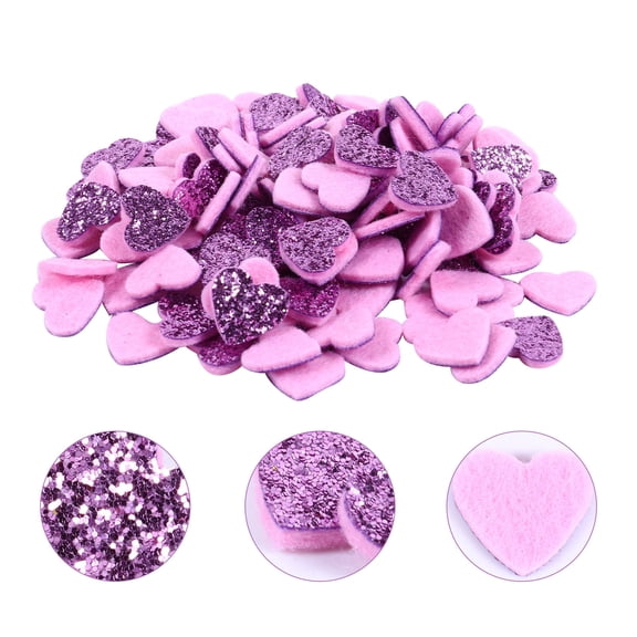 WRITWAA 200 Pcs Heart Shape Sequin Patches for Crafts, Sewing, Clothing, Bags, Fashion Accessories