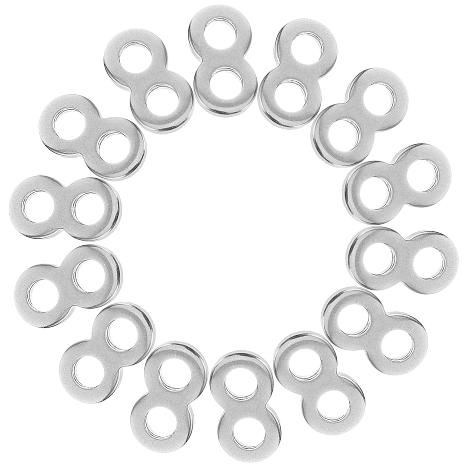 WRITWAA 20Pcs 8 Shaped Fasteners for Table Top Fasteners in Stainless Steel for Various Occasions