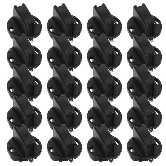 WRITWAA 20Pcs Car Light Bulb Socket Replacement for Dashboard Instrument Panel Black Round Base