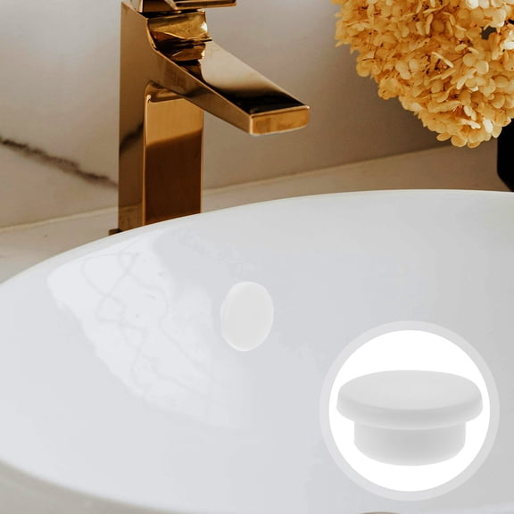WRITWAA Silicone Washbasin Stoppers for Overflow , 20 Pieces, Leak Proof Sink Drain Covers