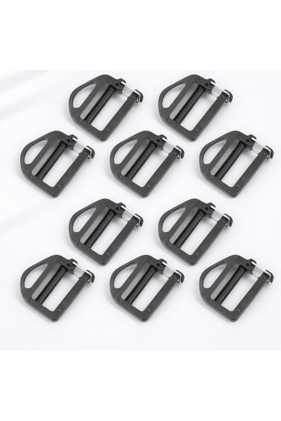 20Pcs Buckle Plastic Triangle Buckles Black Plastic Accessories for Heavy Duty Applications