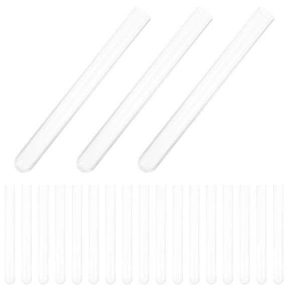 WRITWAA 20Pcs Clear Test Vials for Laboratory Use and Scientific Sample Collection
