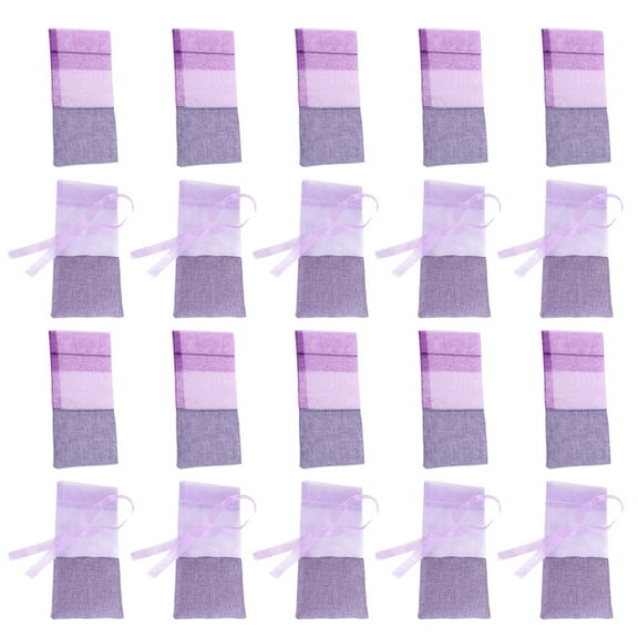 WRITWAA 20Pcs Lavender Bags Drawstring Small Bags Fragrance Sachet Packets for Storage Use
