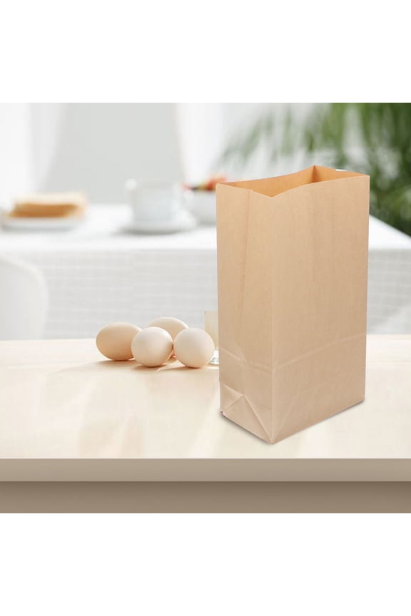 20Pcs Reusable Khaki Kraft Paper Bags for Home Vegetable Fruits Storage and Grocery