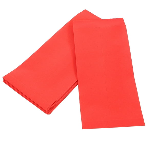 WRITWAA 20 Pcs Red Money Envelopes Self Adhesive Cash Organizer Pouches Multi-Use Budgeting Wallet