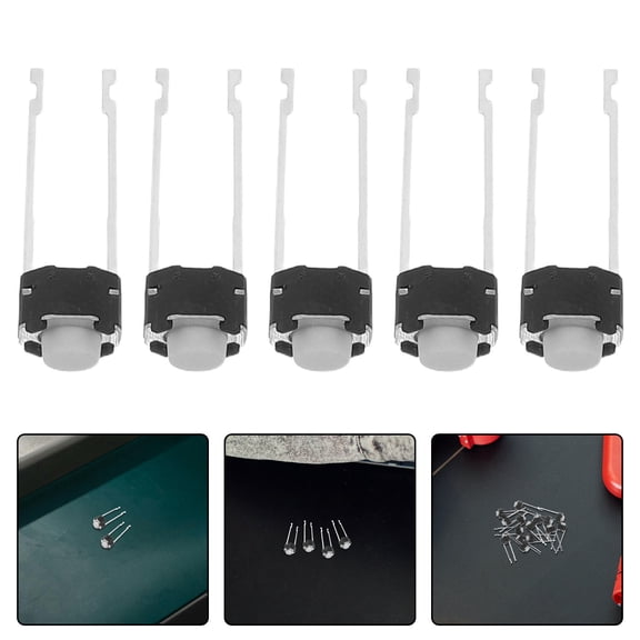 WRITWAA 20Pcs Micro Tactile Push Button Switch White Low Noise Surface Mount for Electronics