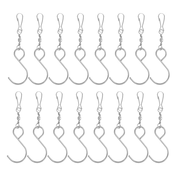 WRITWAA 20-Pack Stainless Steel Swivel Hooks for Garden, Outdoor, and Home Use Heavy Duty Hardware