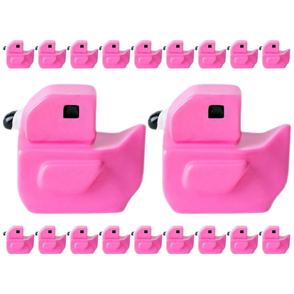 WRITWAA 20pcs Tiny Landscape Flamingo Model Rosy Resin Table Decorations for General Users