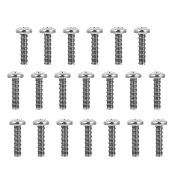 WRITWAA Self Tapping Screws Bolts Nuts Stainless Steel TV Mount Pan Head 20pcs