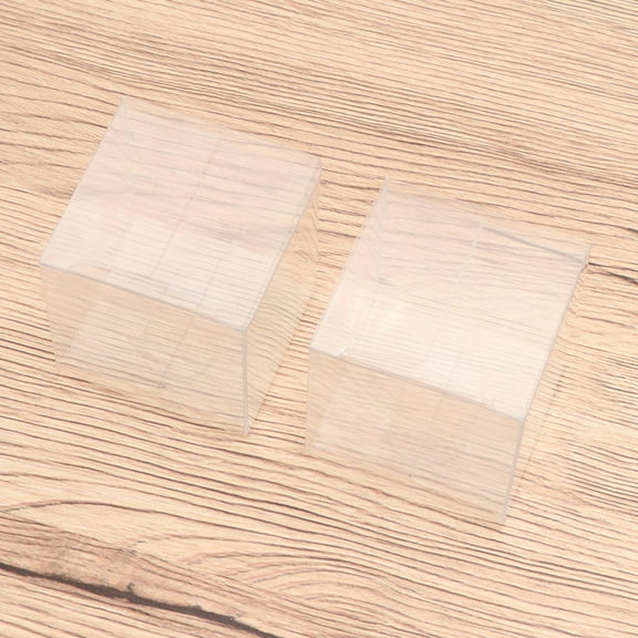 WRITWAA 20pcs Transparent Plastic Boxes PVC Party Favor Containers for Candy, Cakes, Events, Weddings, Birthdays 5x5x5cm