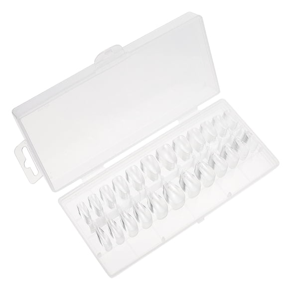 WRITWAA Reusable Detachable Nail Patches Clear Acrylic for Nail Art and Decor 240Pcs