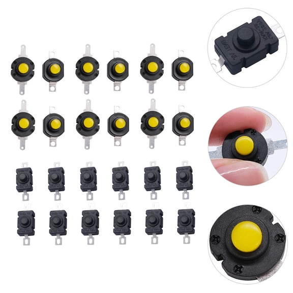 WRITWAA Torch Micro Switch Trigger Yellow Brass For Audio Products 24Set