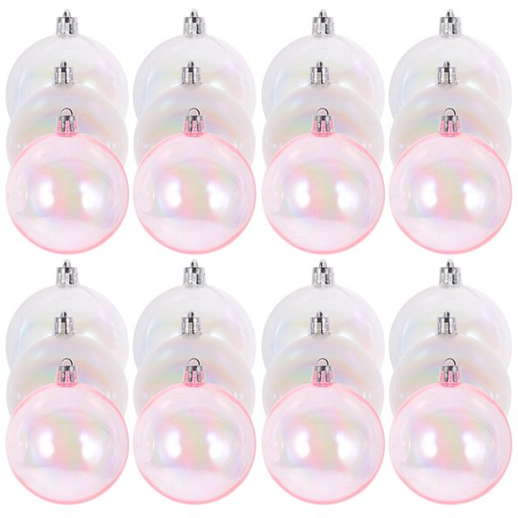 WRITWAA 24pcs Decorative Spheres Plastic Hanging Balls for Party Decoration Events