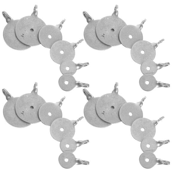 WRITWAA Range Targets Stainless Steel Target Plates Silver 24pcs