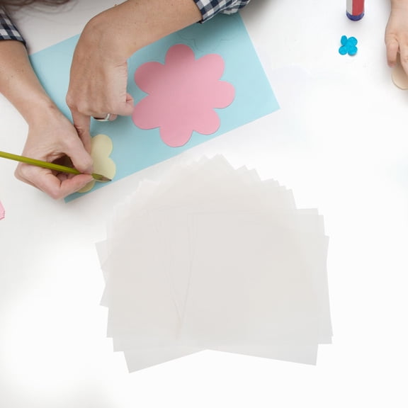 WRITWAA 24Pcs Semitransparent Polyester Stencil Sheets for Handcraft and Cutting
