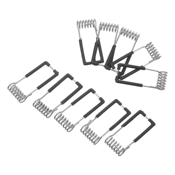 WRITWAA 25Pcs Recessed Ceiling Light Spring Clips Durable Plastic Metal Black Finish