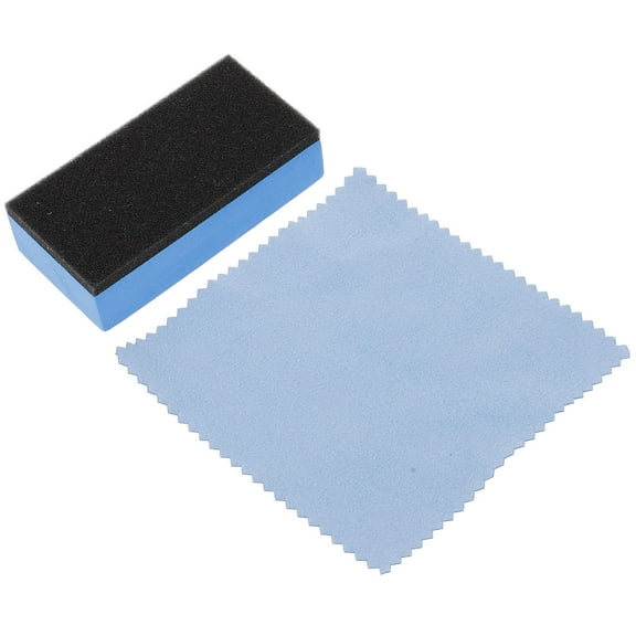 WRITWAA 1Set Durable Blue Sponge Block Wax Applicator for Car Exterior Polishing and Waxing