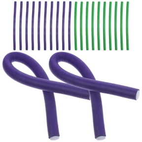 WRITWAA 2Packs Hair Curlers Flexible Rods Heatless Curling Tools with Silk Outer Layer for Home Use