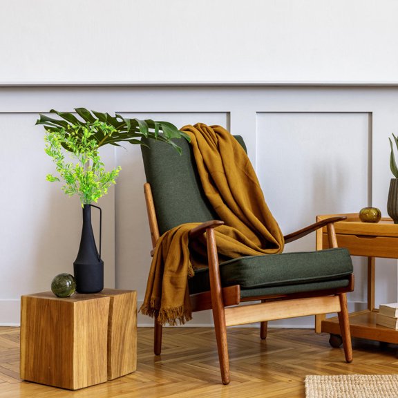 WRITWAA 2Pcs Artificial Orange Flower Vine Wall Hanging Decor Simulation Green Plant Indoor Rattan Vine