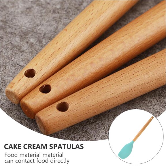 WRITWAA 2Pcs Baking Gadgets Silicone Red for Cake Scraper Home Baking