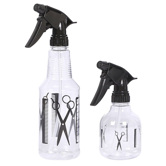 WRITWAA 2Pcs Small Spray Bottle for Hair Salon Barber Shop Multipurpose Plastic Watering Can