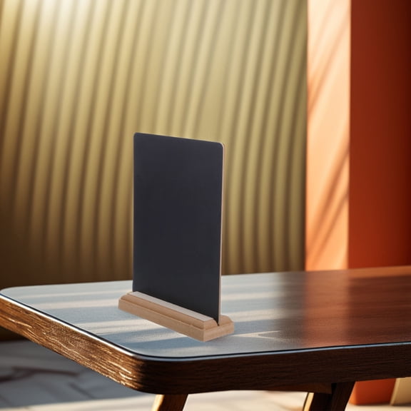 WRITWAA 2Pcs Small Tabletop Chalkboard with Sturdy Wood Base Double Sided for Messages