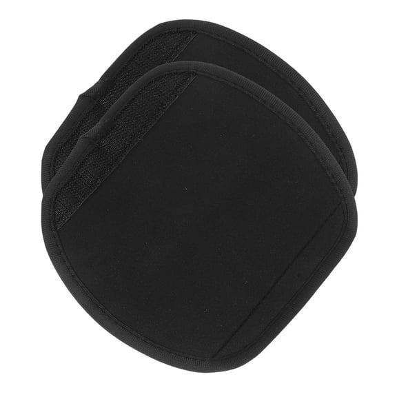 WRITWAA 2Pcs Black Ergonomic Luggage Handle Wraps Soft Thickened Grip Covers for Suitcase and Cart