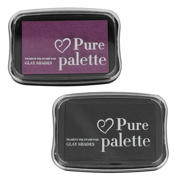 WRITWAA 2-Pack -Based Ink Pads for Crafts, Ink for Paper, Wood, Fabric, Scrapbooking, Stamping, Projects