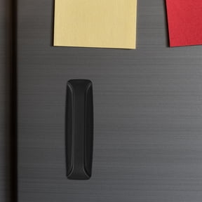 WRITWAA Black Plastic Push Pull Handles with Adhesive for Furniture and Appliances, Easy Installation and Design