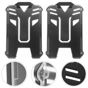 WRITWAA Black Badge Holder 2-Pack ABS Card Protector for Secure and Use