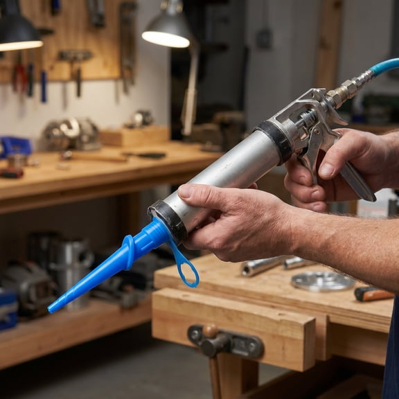 WRITWAA 2Pcs Blue Caulk Nozzle Applicator Extensions with Multidirectional Control for Construction Use