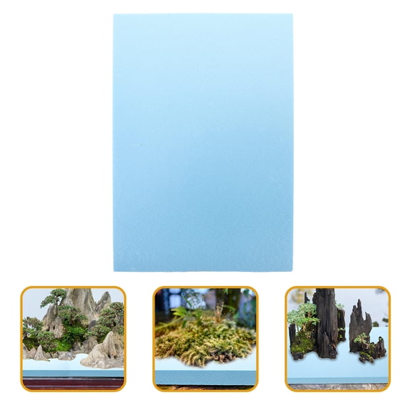WRITWAA 2Pcs Blue Foam Sheets for DIY Model Making Easy to Bend and Glue for Craft Projects