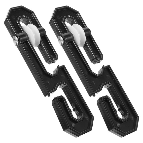 WRITWAA 2pcs Clothesline Separator Spreader Plastic Black Spacesaving for Laundry Tasks