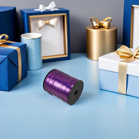 WRITWAA 2Pcs Durable Purple Balloon Ribbon String for Indoor Outdoor Party Use