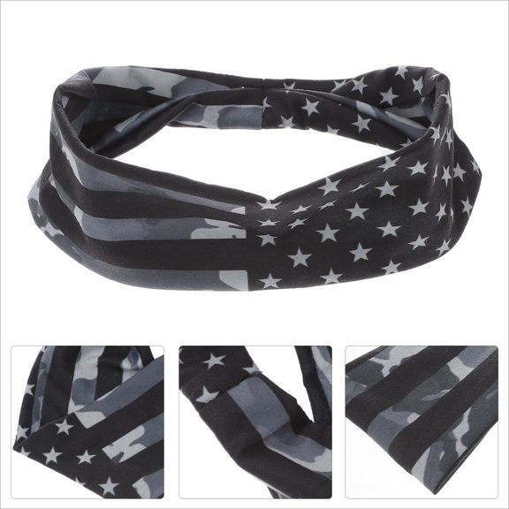 WRITWAA 2-Pack Elastic Running Headbands Sweat-Absorbing Sports Headwear in Assorted Colors